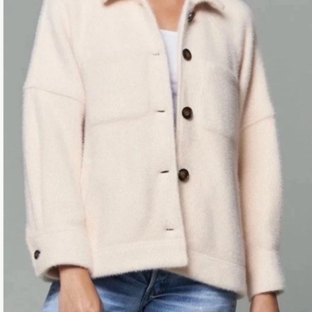 Anthropologie GREYLIN Jacket Shacket‎ Oversized Button Down Jacket Pockets Small - Picture 13 of 15